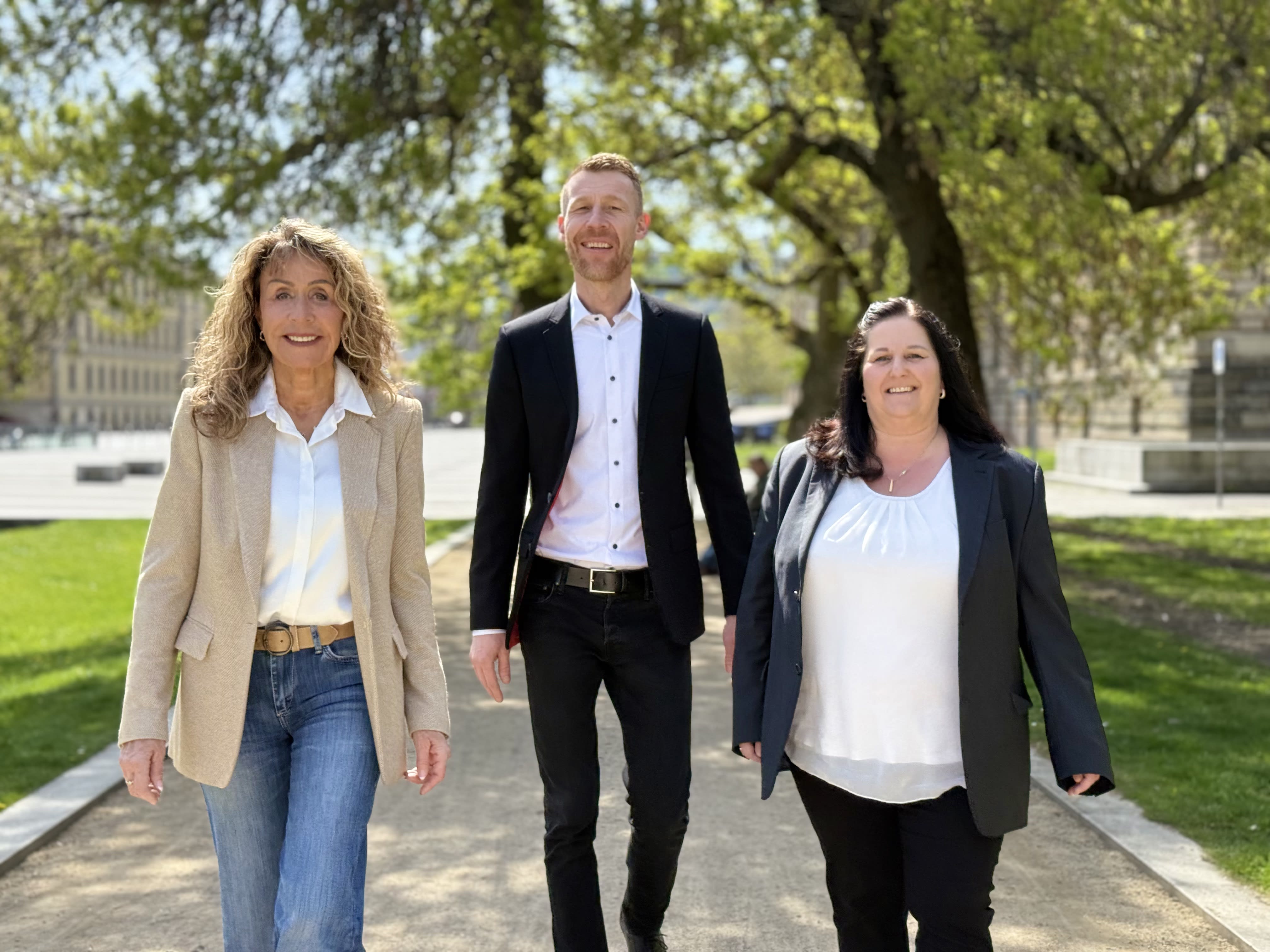 Heidrun Walther-Zierof, Marcus Walther und Sandra Zeller – das Team von Walther und Sohn Immobilien in Leipzig